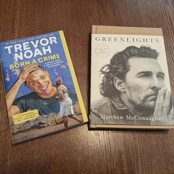 Bundle - 2 Biographies - "Born a Crime" & "Greenlights" - Picture 1 of 5